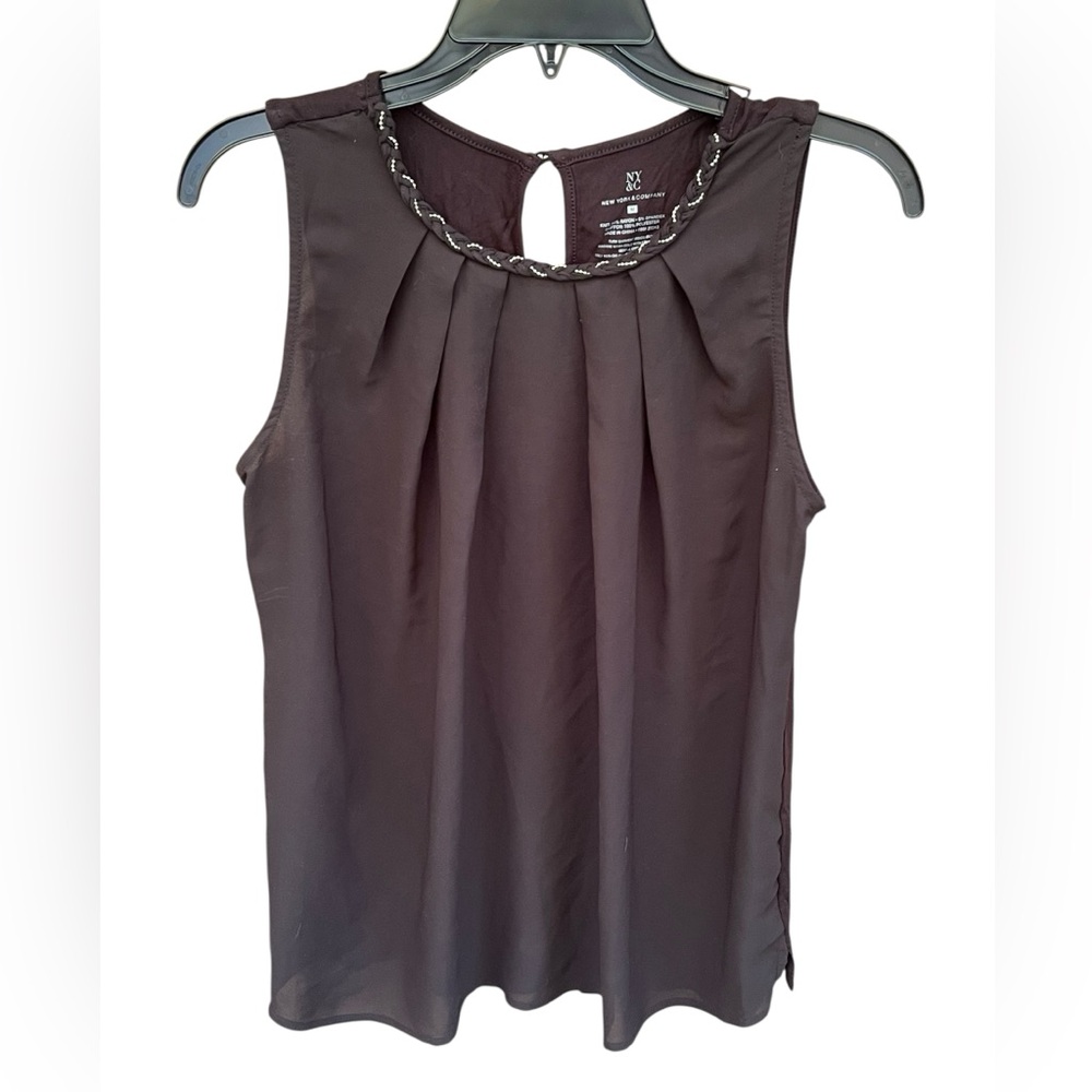 NY & Co Sleeveless Blouse with Chain Detail - Size M - preloved